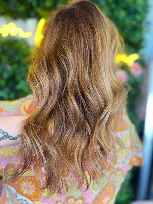 Strawberry blonde balayage