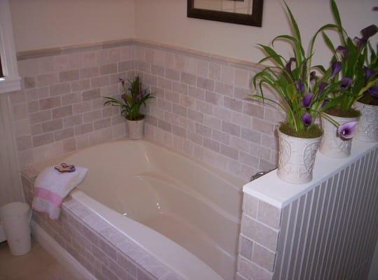 Bathroom Remodel, Tiling, Pachwork, Painting, Wood Trim