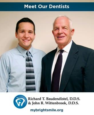 Dr. Baudendistel and Dr. Wittenbrooke have been providing family friendly dentistry to the west side of Cincinnati for 40 years!