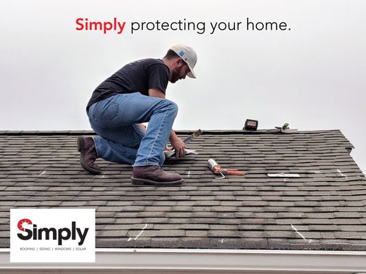 Simply protecting your home.  Solar panel prep and install.