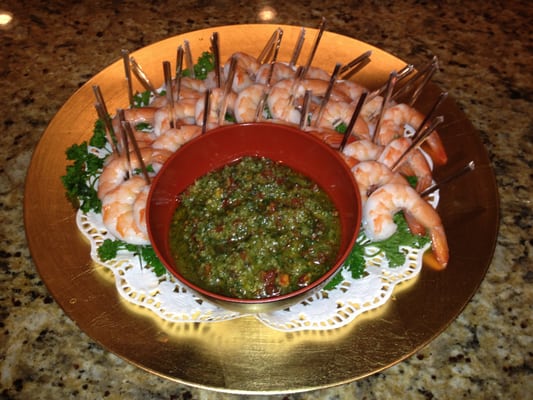 Shrimp Cocktail/w basil pesto dippiong sauce