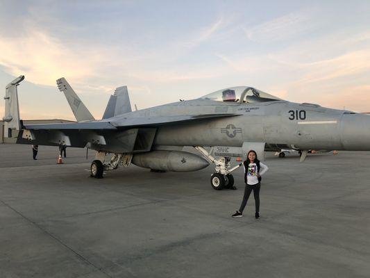 Future fighter pilot at BJC.