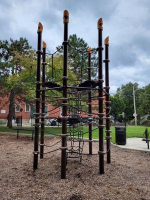 Fun rope tower for climbing