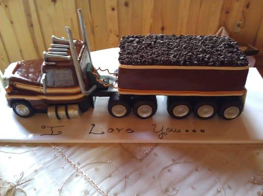 Dump Truck Replica... First Celebrity Cake!