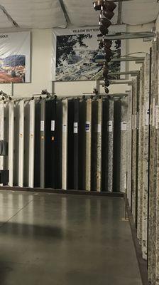 Our Granite & Quartz Countertop Display.  Huge Selection & Incredible Price!