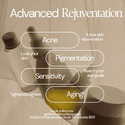 Ultimate relaxation and radiance with our 90m Advanced Rejuvenating Facial. cleansing, exfoliation, massage, mask, and moisturizer.