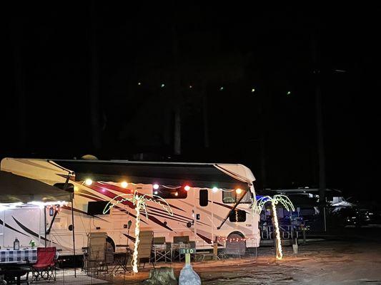 Night time at battleground resort