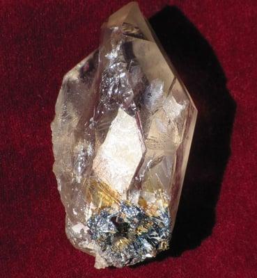 Rutilated Quartz with Hematite, an example of what special crystals we have at our store!