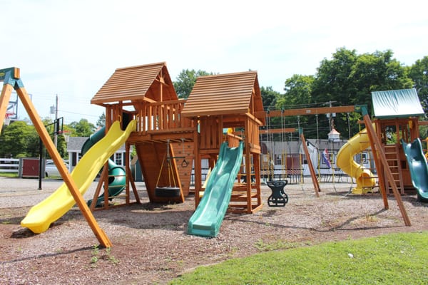 Eastern Jungle Gym cedar playsets at Best in Backyards in Danbury, CT.