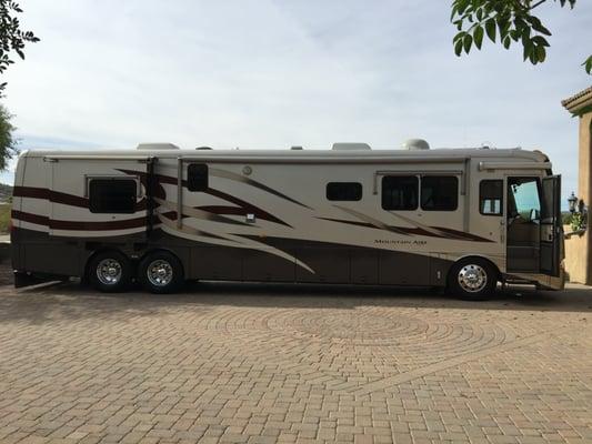 We install RV tires as well as trailers for boats and travel trailers.