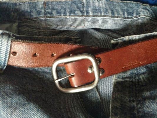 The value of a real belt is lost on many of today's consumers.  A Black Bear belt is something that could pass on to your son or daughter.