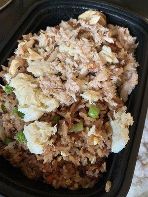 Crab and chicken combo fried rice