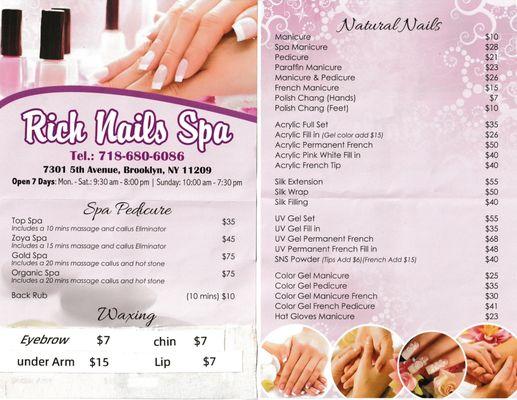 Rich manicure and pedicure spa. Spacious space. Comfortable environment. Complete ventilation system.