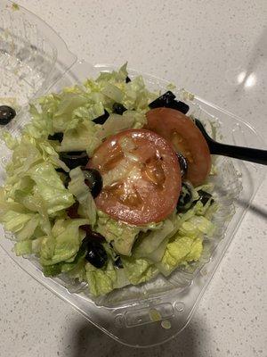 The "avocado salad" with no avocado and cost me $10.99.