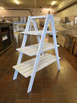 New Whitewash A-Frame 3 Tier Bookshelf just $49.98 4 in stock.