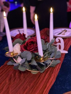 Centerpiece Decor at my cousins sweet 16