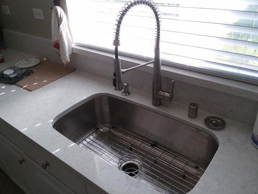 Fit on sink was perfect. They drilled the holes based upon our preferences.