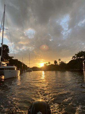 Another wonderful trip with Captain Matt!  Went to Whiskey Creek then to Ft. Lauderdale to see the Christmas lights.