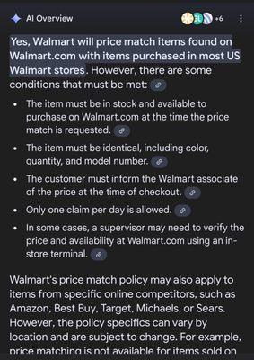 I guess the manager who supposedly worked at Walmart was wrong.