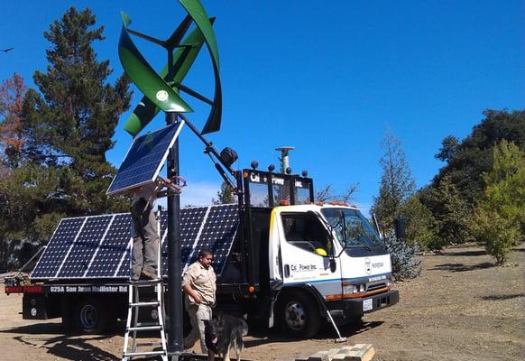 CalPower installing UGE turbine for SuperGreen Solutions in Gilroy, CA