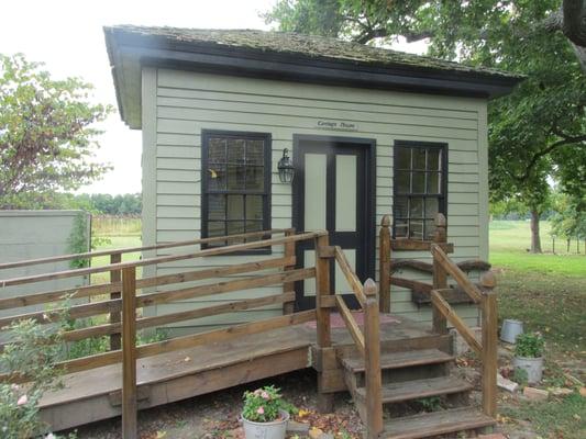 one of the buildings, with wheelchair accessible ramping