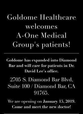 Second location for Goldome Healthcare and Aesthetics Medicine