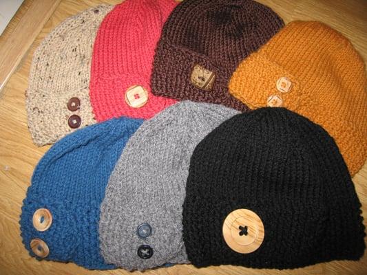 Button Beanie Hat