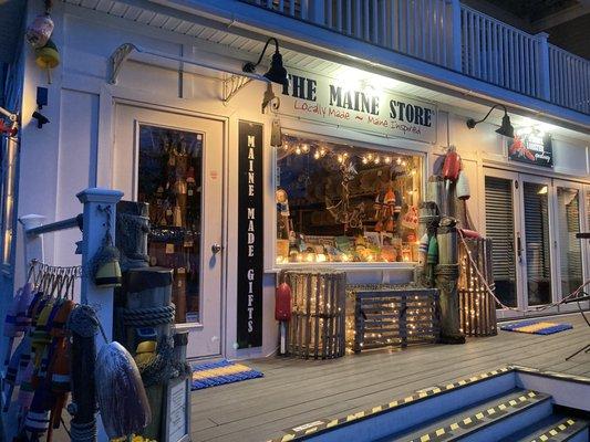 Even at night this storefront is super cute.