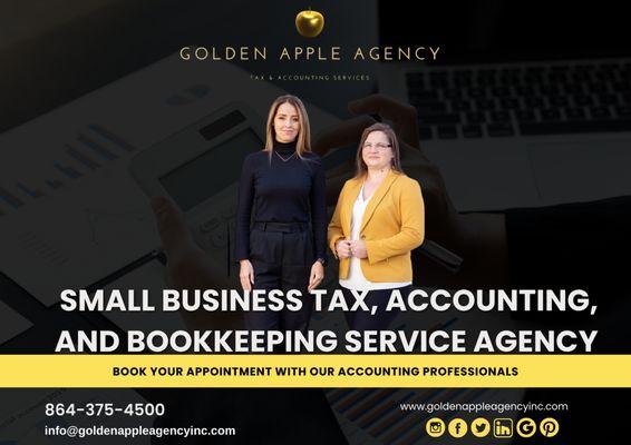 Small Business Tax, Accounting,
 and Bookkeeping Service Agency
 
 Book Your Appointment with Our Accounting Professionals