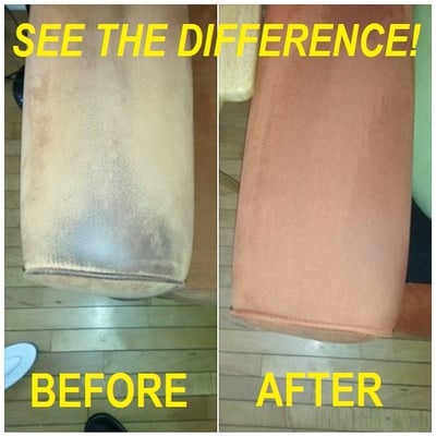 If your upholstery is starting to look like this, it is time to call Troy West Carpet Cleaning!