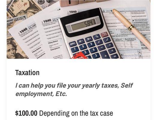 Get your taxes filed for the upcoming year soon!