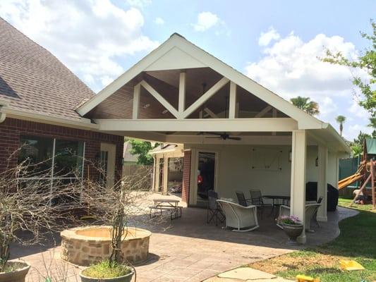 New Porch and stamped concrete