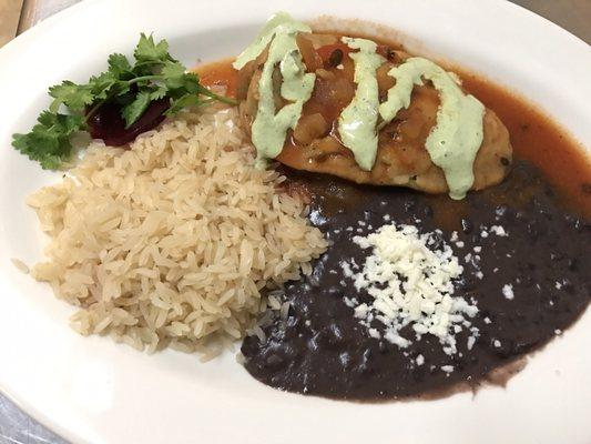 Poblano chile relleno , Fresh