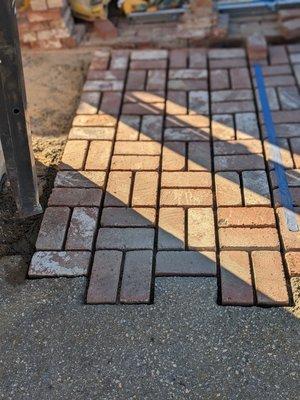 Brick installation