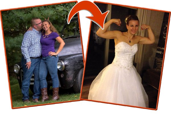 Megan was able to drop 17 lbs before her wedding and she looked amazing.