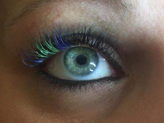 Seahawk love lashes!