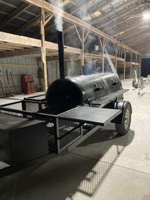 Custom smoker by Bush Trailer