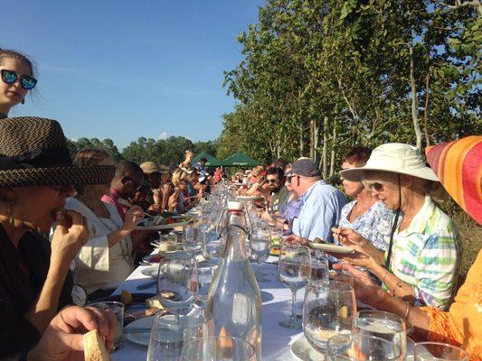 An Outstanding in the Field dinner at Worden Farm