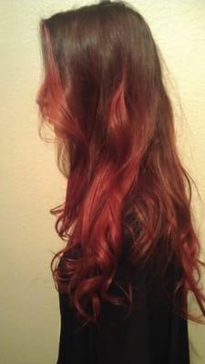 Raspberry ombre