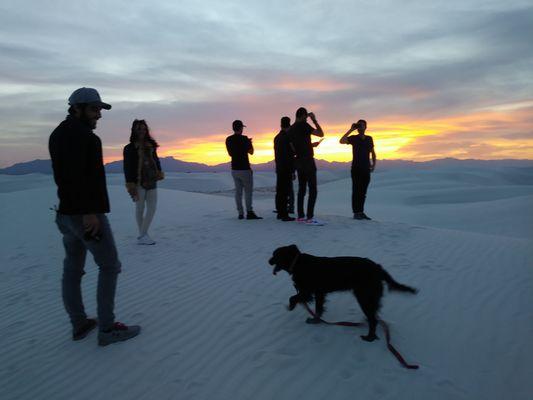 Camera Hogs video productions. Location scouting at White Sands National Monument.