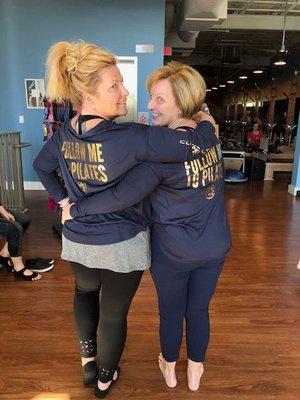 Twinning! Follow me to Club Pilates