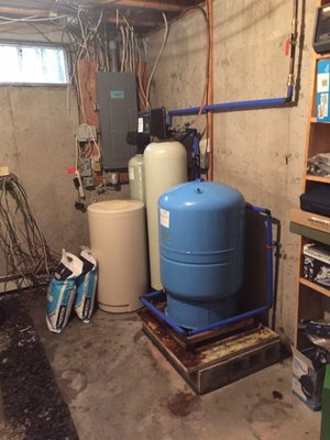 Water treatment install for a customer in Woodbury, CT.