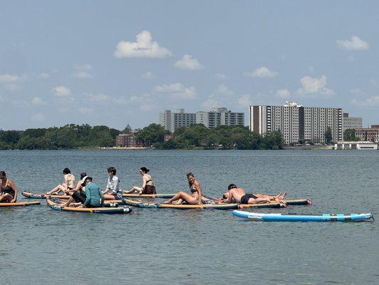 Picture of class at Belle Isle.