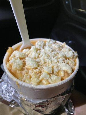 Large corn in a cup.