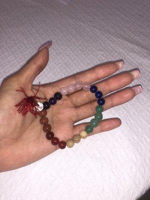 This is a beautiful Chakra energy bracelet for balance