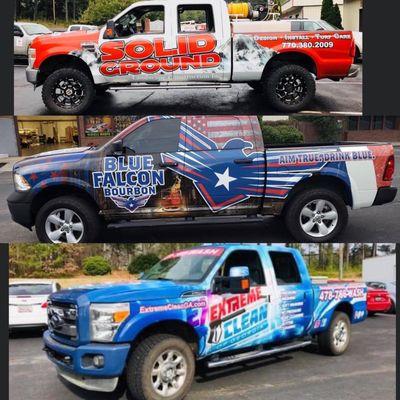 Masters at branding work trucks