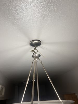 Unsecured light fixture