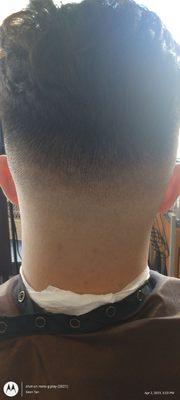 Korean iron perm with fade.