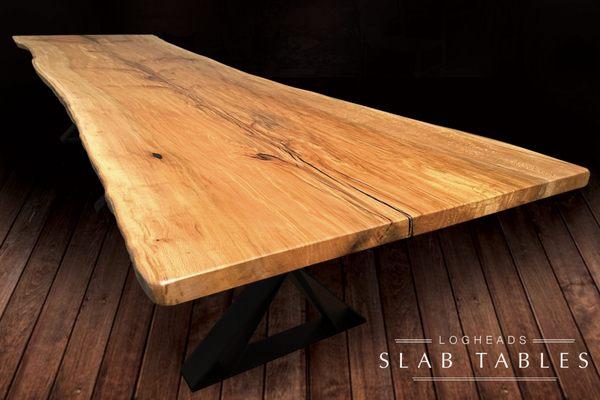 Slab tables available
Multiple sizes species of wood and bases available for you to choose from