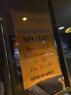 Wednesday night special!